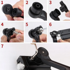 Microcase GUB Pro 2 Alüminyum Alaşım Bisiklet Motosiklet Telefon Tutucu - 55-100mm Dikiz Ayna Bağlantılı Telefon Sabitleyici - AL5773