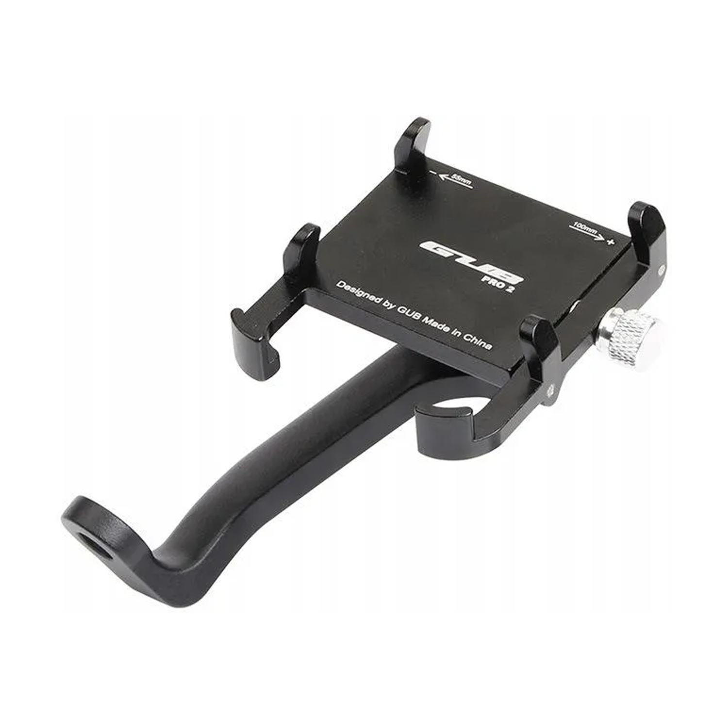 Microcase GUB Pro 2 Alüminyum Alaşım Bisiklet Motosiklet Telefon Tutucu - 55-100mm Dikiz Ayna Bağlantılı Telefon Sabitleyici - AL5773