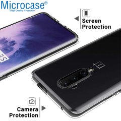 Microcase OnePlus 7T Pro İnce 0.2 mm Soft Silikon Kılıf - Şeffaf