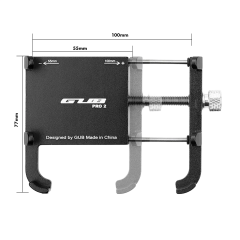 Microcase GUB Pro 2 Alüminyum Alaşım Bisiklet Motosiklet Telefon Tutucu - 55-100mm Dikiz Ayna Bağlantılı Telefon Sabitleyici - AL5773