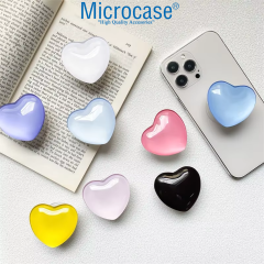 Microcase Kalp Tasarımlı 3M Yapıştırmalı El Parmak Tutucu Cep Telefonu Tutacağı Popsocket - AL5244