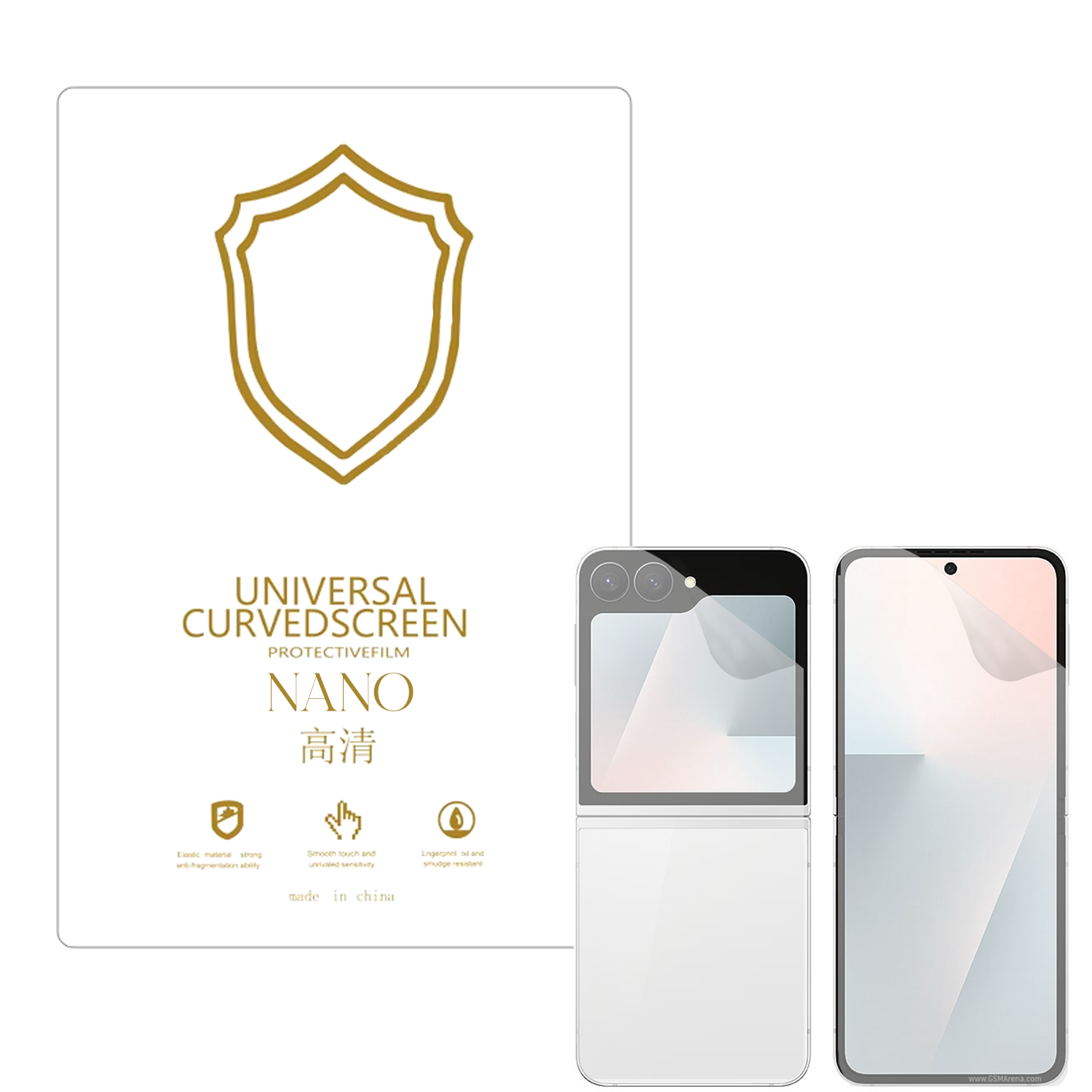 Microcase Samsung Galaxy Z Flip 7 FE ile Uyumlu Full Tpu Ön Arka Nano Koruma- EKM103