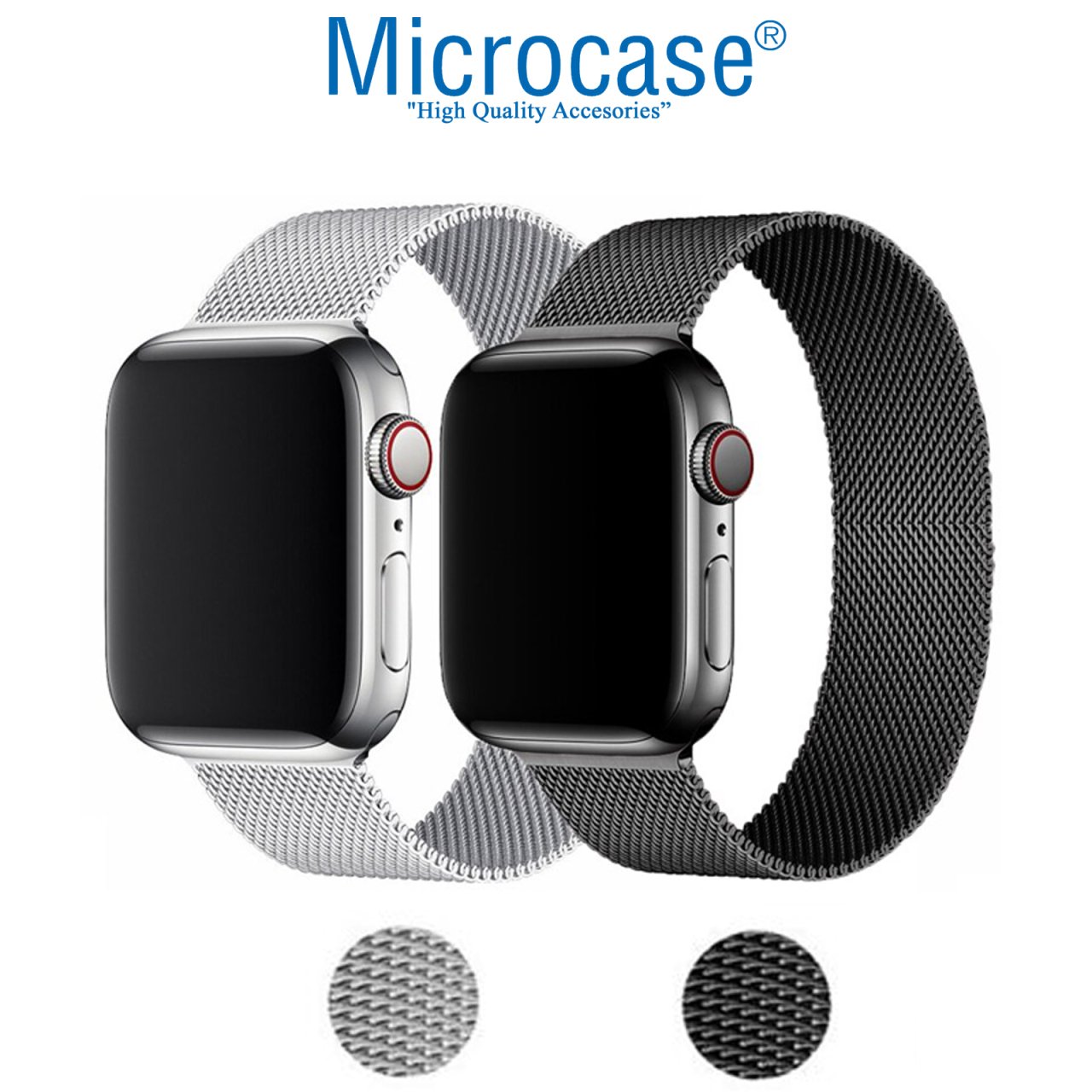 Microcase Samsung Galaxy Gear S4 46 mm için Manyetik Metal Kordon Kayış - KY15