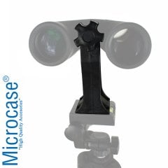 Microcase Dürbünü Tripoda Bağlamak için Dürbün ve Tripod Bağlantı Adaptörü - AL2515 SİYAH