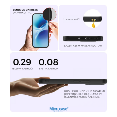Microcase Xiaomi 17T ile uyumlu Luna Serisi Köşe Korumalı Sert Rubber Kılıf - AL3422 Siyah