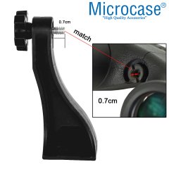 Microcase Dürbünü Tripoda Bağlamak için Dürbün ve Tripod Bağlantı Adaptörü - AL2515 SİYAH