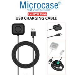Microcase Oppo Watch 41 mm Manyetik Şarj USB Kablo 1 Metre Siyah - AL2596