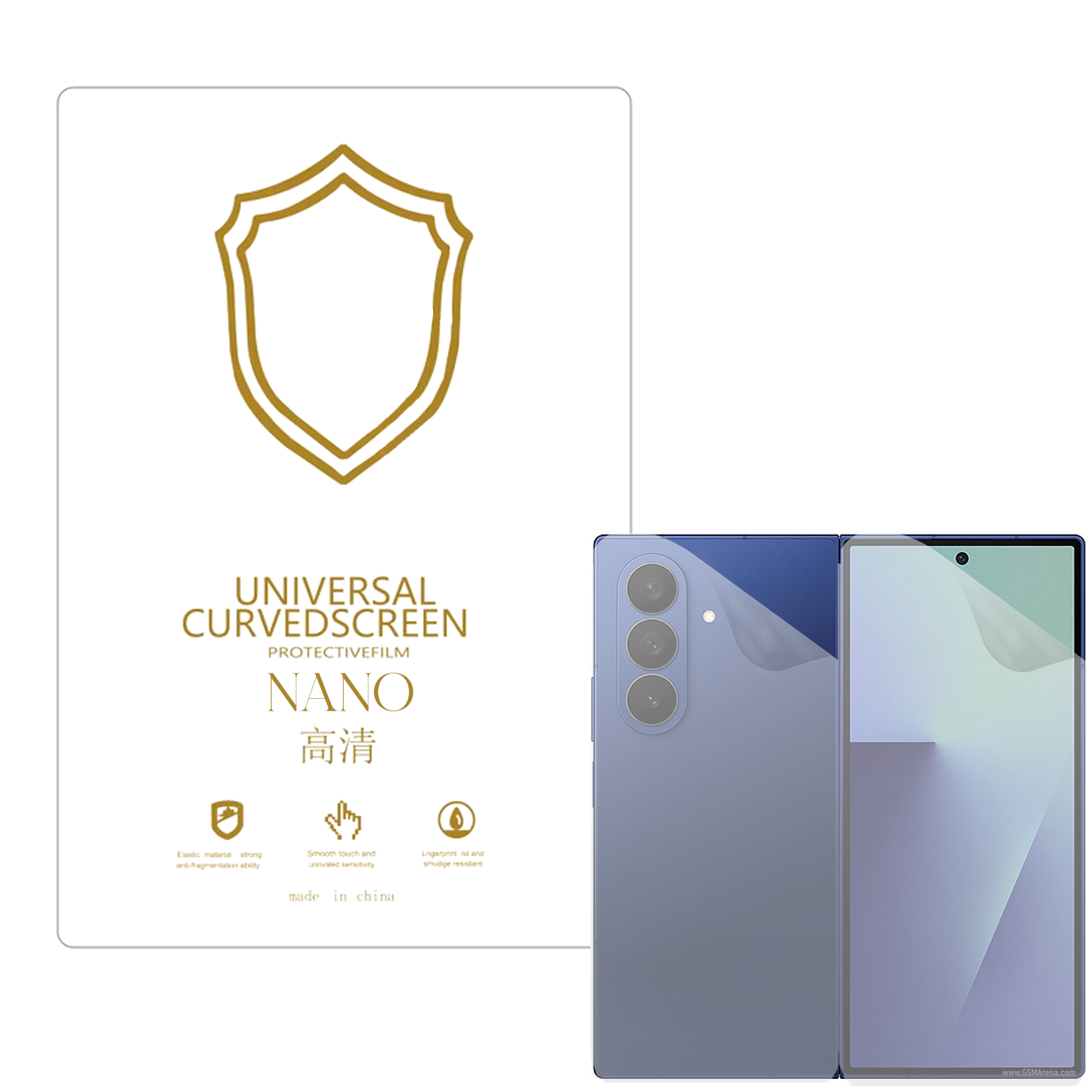Microcase Samsung Galaxy Z Fold 7 ile Uyumlu Full Tpu Ön Arka Nano Koruma- EKM103