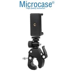 Microcase Aksiyon Kameralar için Bisiklet Gidon Klips + Telefon Başlık - AL2706