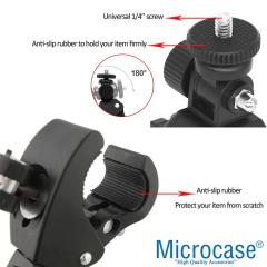 Microcase Aksiyon Kameralar için Bisiklet Gidon Klips + Telefon Başlık - AL2706
