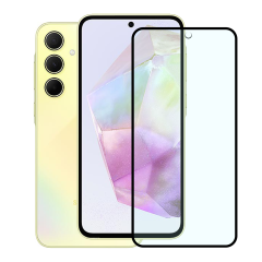 Microcase Samsung Galaxy A35 5G Tam Kaplayan Çerçeveli Tempered Ekran Koruyucu - AL3276