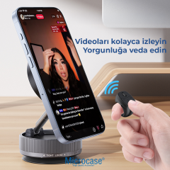 Microcase TikTok Yüzüğü Bluetooth Akıllı Uzaktan Kumanda Sayfa Çevirici Video Kaydırma Parmağı Şarjlı Kumanda - AL5766