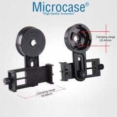 Microcase Dürbün , Teleskop , Mikroskop için Telefon Bağlantı Aparatı 25-45 mm - Model No AL2516