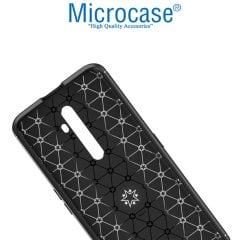 Microcase Oppo Reno 2Z Focus Serisi Yüzük Standlı Silikon Kılıf - Siyah