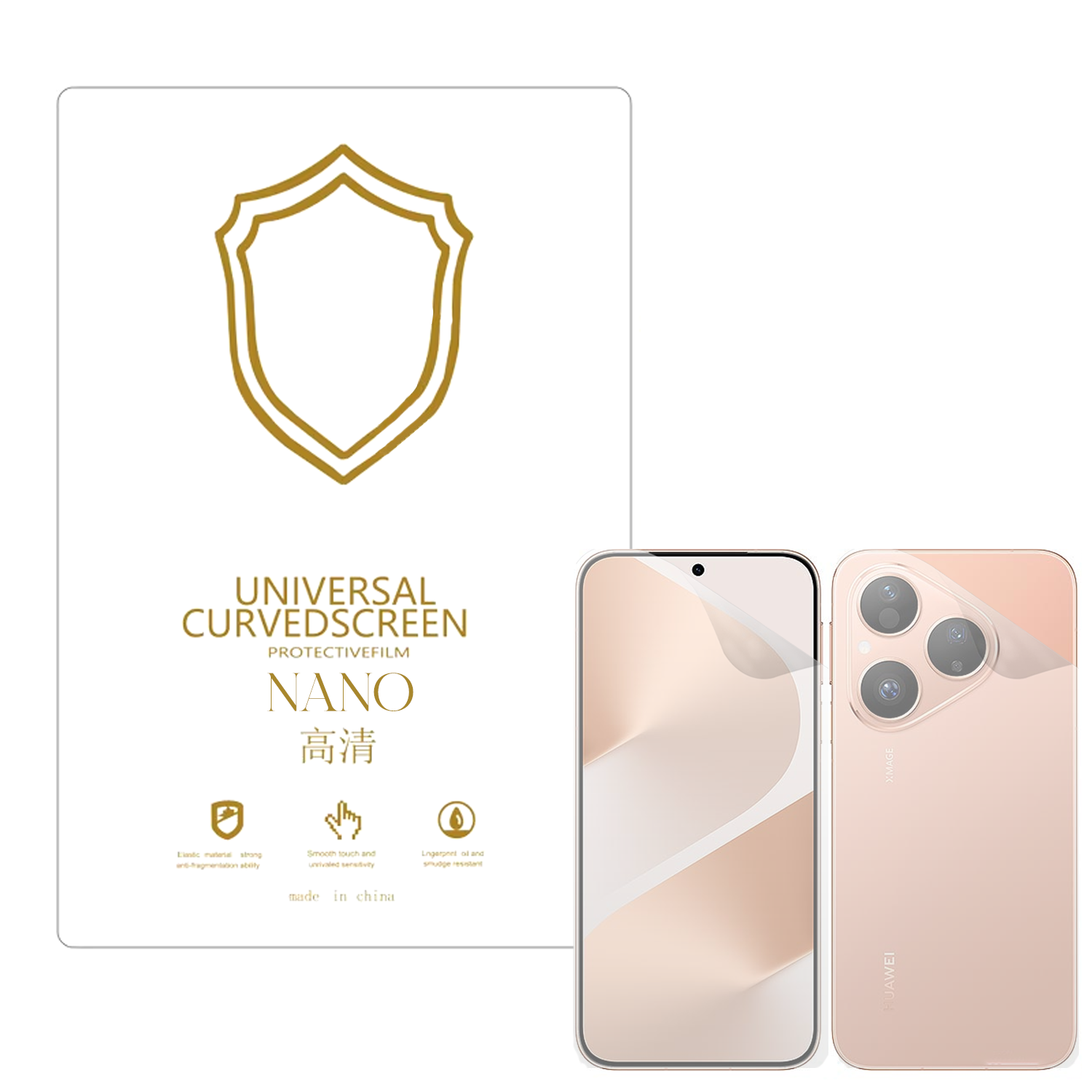 Microcase Huawei Pura 80 Pro ile Uyumlu Full Tpu Ön Arka Nano Koruma- EKM103