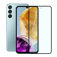 Microcase Samsung Galaxy M15 Tam Kaplayan Çerçeveli Tempered Ekran Koruyucu - AL3276