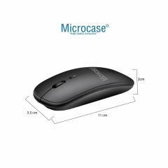 Microcase Lenovo Yoga Tab Plus 12.7 inch için Bluetooth Klavye (TR Sticker) + Bluetooth Mouse + Tablet Standı - AL2765