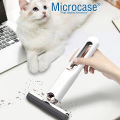 Microcase Taşınabilir 180 Derece Döner Tezgah Pencere Cam Zemin Silme Aparatı Mini Mop  -AL4558