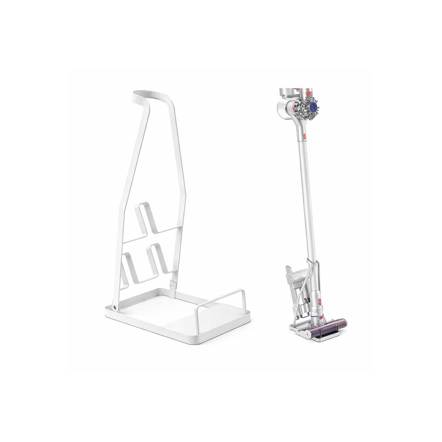 Microcase Şarjlı Süpürgeler İçin Metal Ayaklı Stand Düzenleyici -  Beyaz AL5047