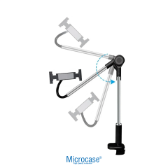 Microcase 360° Döner Başlıklı Masa Üstü Tablet Tutucu Katlanabilir Akrobat Tablet Standı - AL5725