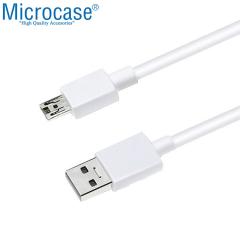 Microcase Micro USB 5A Hızlı Şarj ve Data USB Kısa Kablo - 25 cm Beyaz AL2710