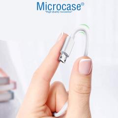 Microcase Micro USB 5A Hızlı Şarj ve Data USB Kısa Kablo - 25 cm Beyaz AL2710