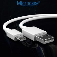 Microcase Micro USB 5A Hızlı Şarj ve Data USB Kısa Kablo - 25 cm Beyaz AL2710