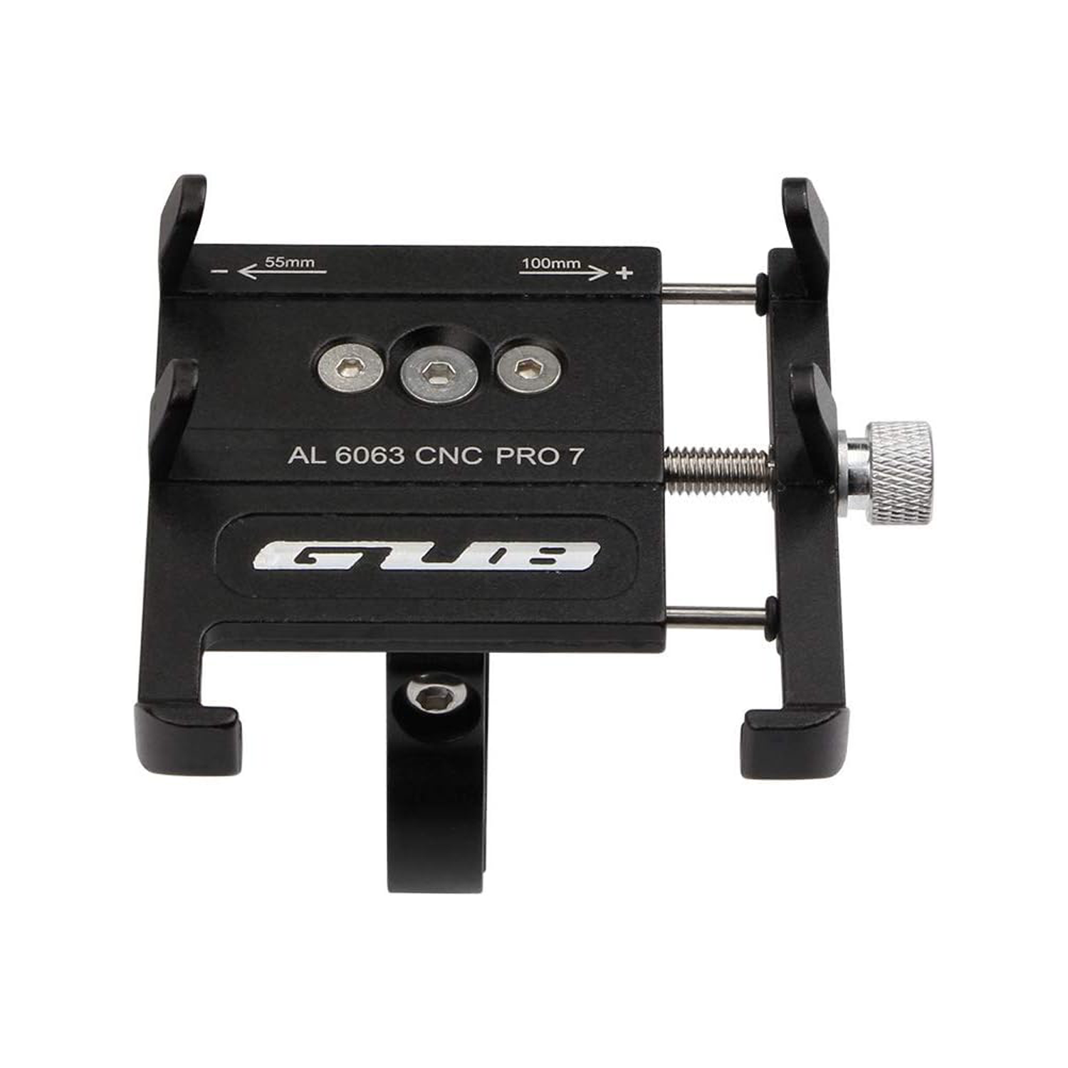 Microcase GUB Pro 7 Alüminyum Alaşım Bisiklet Motosiklet Telefon Tutucu - 55-100mm Ayarlanabilir Gidon Telefon Sabitleyici - AL5774