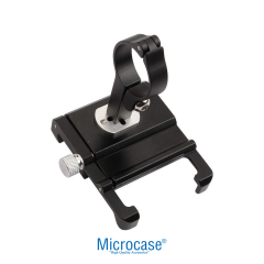 Microcase GUB Pro 7 Alüminyum Alaşım Bisiklet Motosiklet Telefon Tutucu - 55-100mm Ayarlanabilir Gidon Telefon Sabitleyici - AL5774