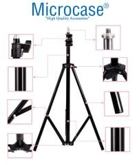 Microcase 3 Ayak Sabitleyici Alüminyum Cep Telefonu Tablet Kamera DSLR Tripodu 201 cm - AL2507