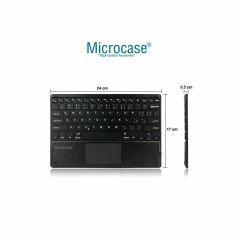 Microcase  Lenovo Tab Plus TB351FU için Bluetooth Touchpad Klavye (TR Sticker)+Bluetooth Mouse+Tablet Standı- AL2766