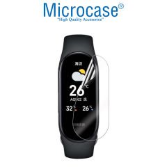 Microcase Xiaomi Mi Band 8 için TPU Ekran Koruma Filmi - Şeffaf AL3384