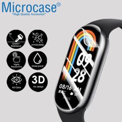 Microcase Xiaomi Mi Band 8 için TPU Ekran Koruma Filmi - Şeffaf AL3384