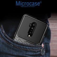 Microcase OnePlus 7T Pro Thunder Serisi Darbeye Dayanıklı Silikon Kılıf - Siyah