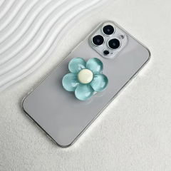 Microcase 3D Çiçek Tasarımlı 3M Yapıştırmalı El Parmak Tutucu Cep Telefonu Tutacağı Popsocket - AL5246