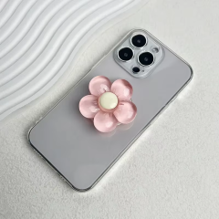 Microcase 3D Çiçek Tasarımlı 3M Yapıştırmalı El Parmak Tutucu Cep Telefonu Tutacağı Popsocket - AL5246