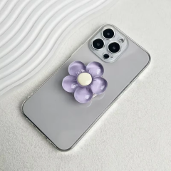 Microcase 3D Çiçek Tasarımlı 3M Yapıştırmalı El Parmak Tutucu Cep Telefonu Tutacağı Popsocket - AL5246