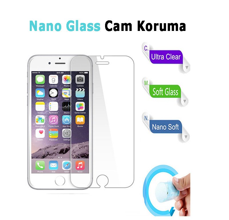 iPhone 7 Plus Nano Glass Ekran Koruma Esnek Cam Filmi