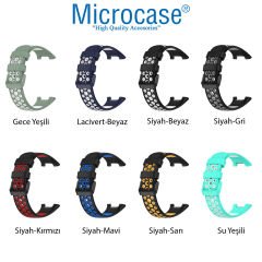 Microcase Xiaomi Mi Band 7 Pro için Delikli Silikon Kordon Kayış - KY50