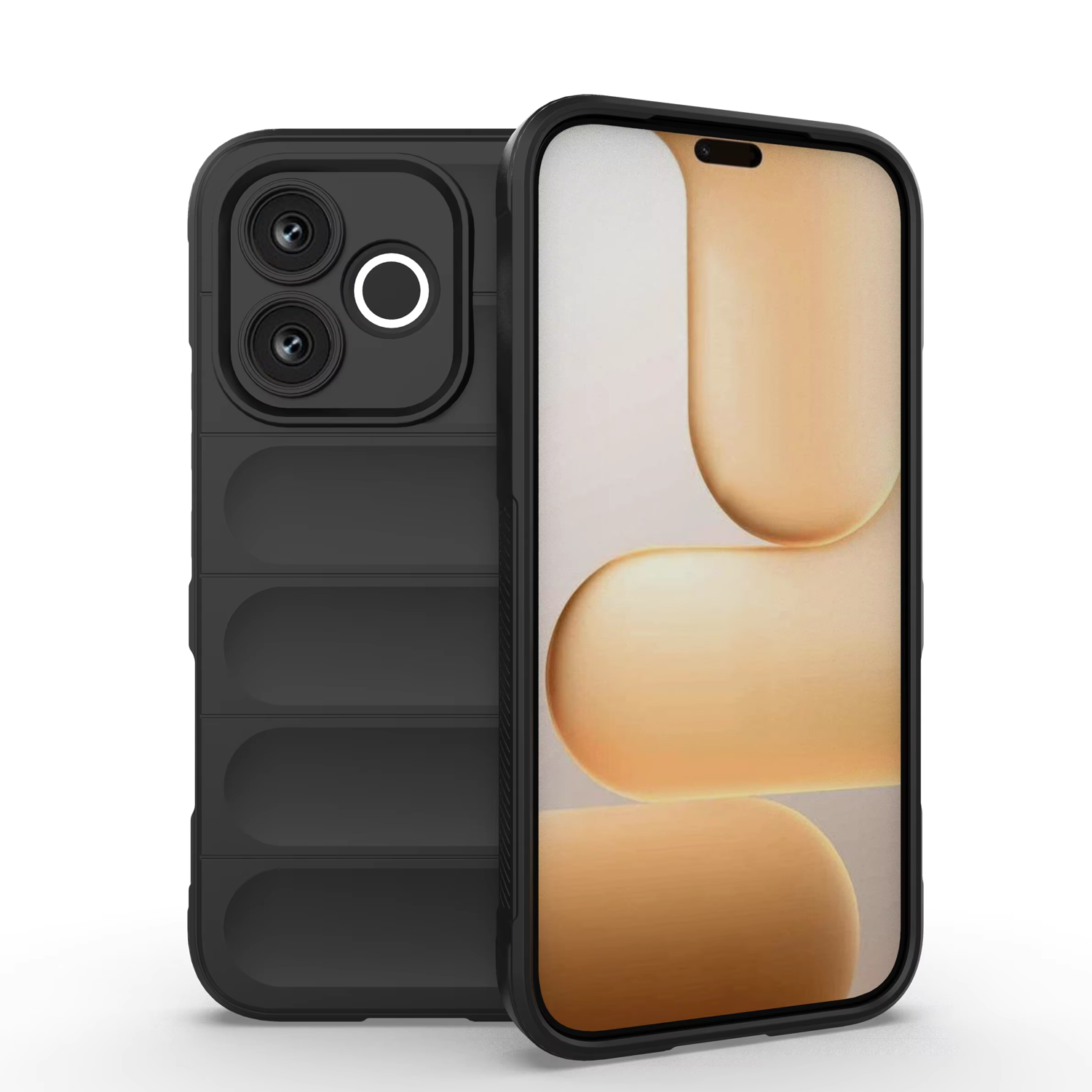 Microcase Honor 600 Lite ile uyumlu Miami Serisi Darbeye Dayanıklı Silikon Kılıf AL3420
