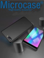 Microcase Huawei Honor 10 Elektrocase Silikon Kılıf + Cam Koruma