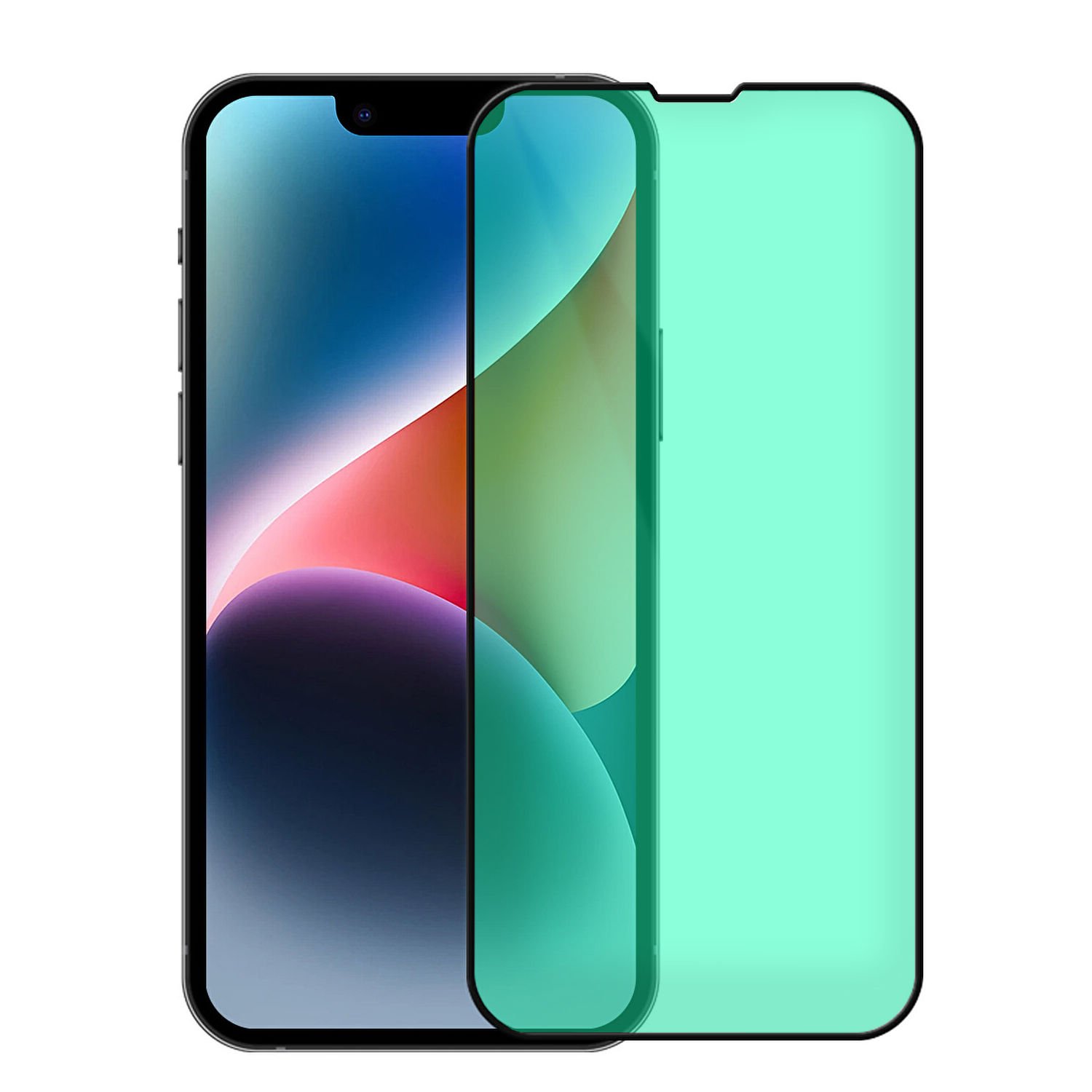 Microcase iPhone 14 Plus 3D Polymer Kavisli Tam Kaplayan Nano Ekran Koruma - Siyah