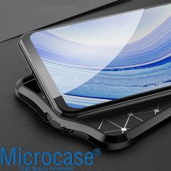 Microcase Xiaomi Mi10 Lite Leather Tpu Silikon Kılıf - Siyah