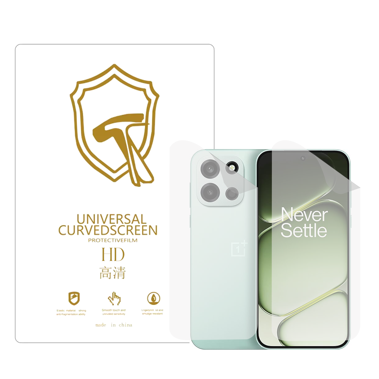 Microcase OnePlus Turbo 6 ile Uyumlu Full Tpu Ön Arka Nano Koruma- EKM103