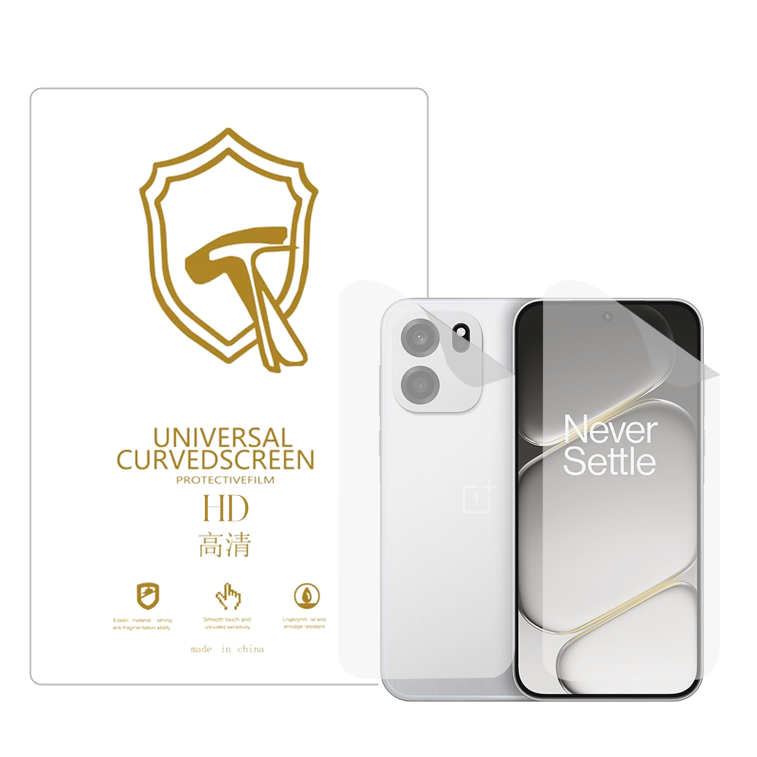 Microcase OnePlus Turbo 6V ile Uyumlu Full Tpu Ön Arka Nano Koruma- EKM103