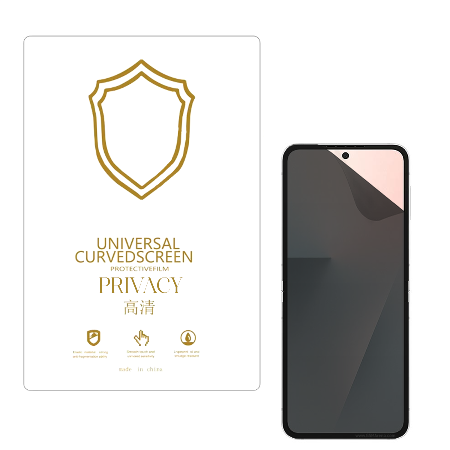 Microcase Samsung Galaxy Z Flip 7 FE ile Uyumlu Privacy Gizlilik Filtreli Hayalet Nano Ekran Koruyucu-EKM110