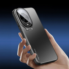 Microcase Huawei Nova 13 Pro ile uyumlu Rome Serisi Kamera Koruma ve Standlı Kılıf AL4968