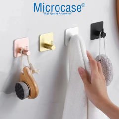 Microcase Yapışkanlı Metal Banyo Mutfak Eşya Havlu Vb. Ürün Askılığı -AL4619  1 Adet
