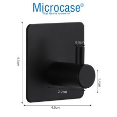 Microcase Yapışkanlı Metal Banyo Mutfak Eşya Havlu Vb. Ürün Askılığı -AL4619  1 Adet