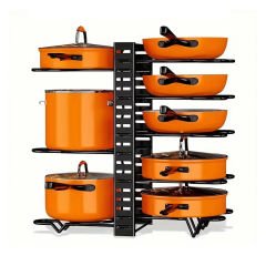 Microcase Çok Amaçlı Tencere Tava vs Ürünler İçin Düzenleyici Metal Raflık - AL5048